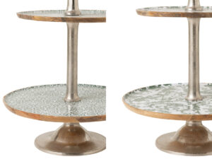 Woonaccessoire Dossek Mangohout Groen - Set van 2