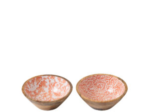Kom Kaulto Mangohout Oranje - Set van 2