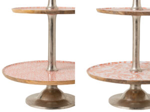 Woonaccessoire Nuldon Mangohout Oranje - Set van 2