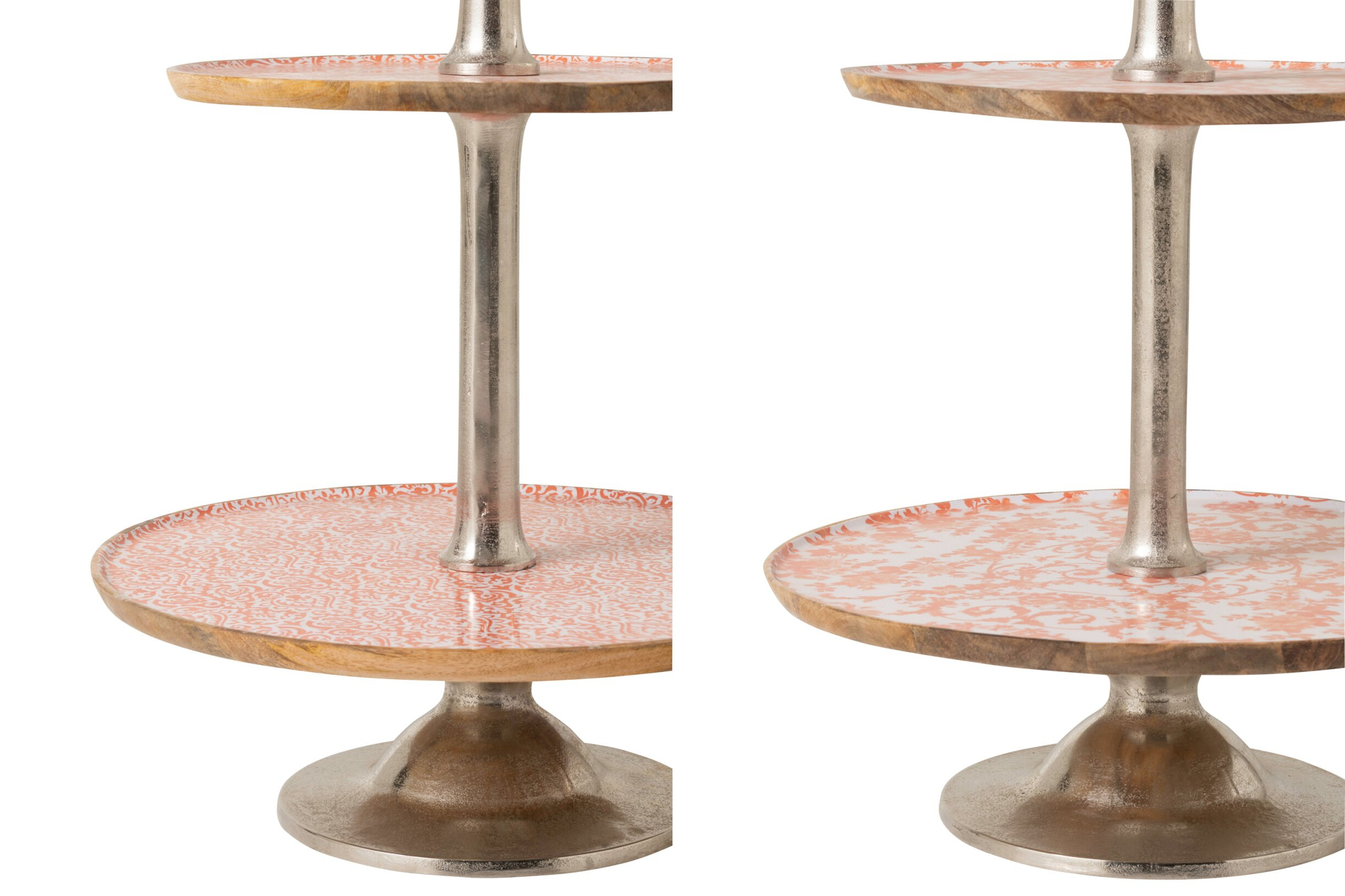 Woonaccessoire Nuldon Mangohout Oranje - Set van 2
