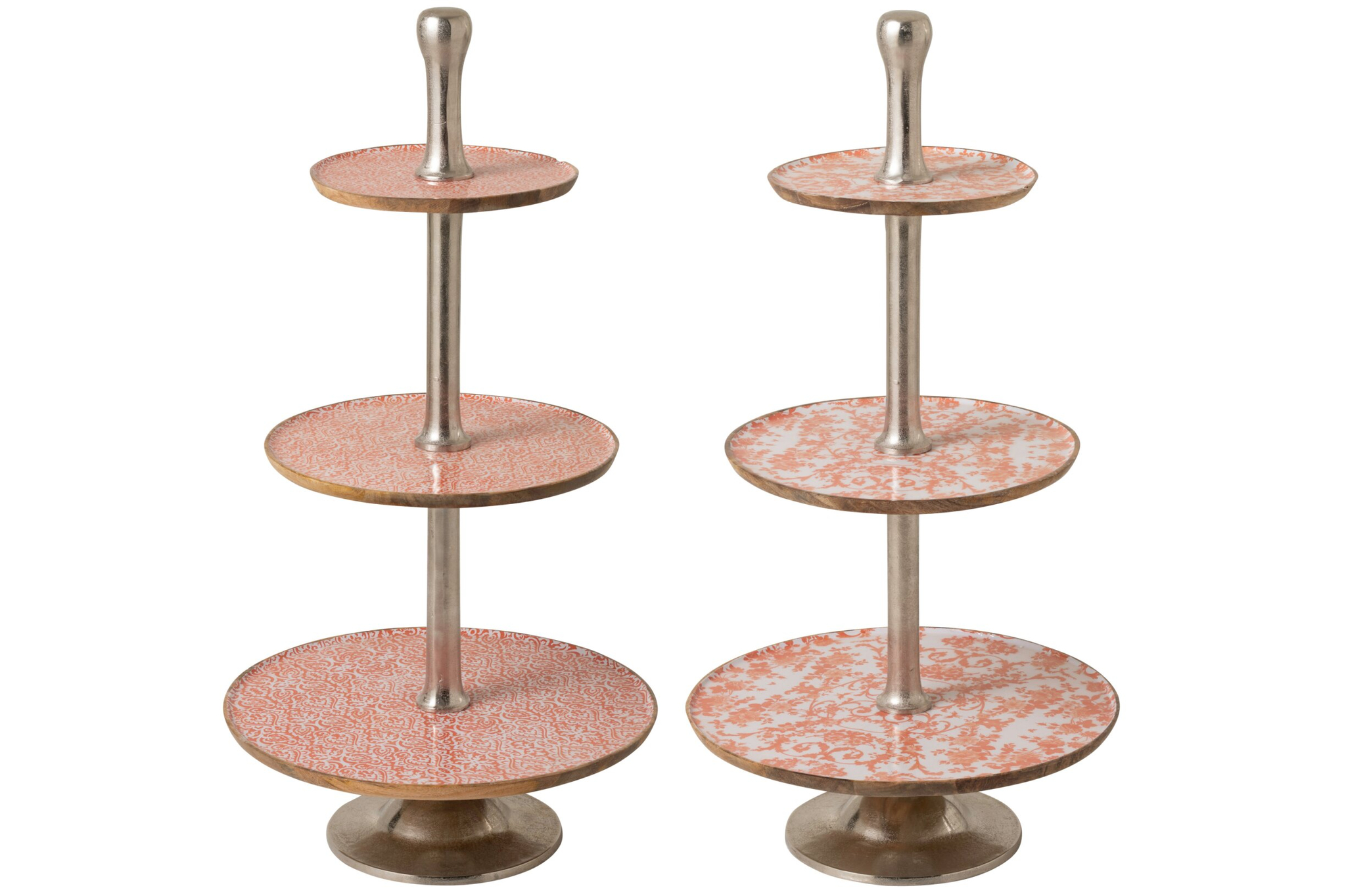 Woonaccessoire Nuldon Mangohout Oranje - Set van 2 - Afbeelding 3