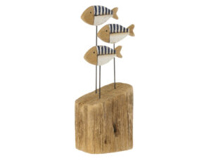 Decoratiefiguur Jierras Hout Blauw H26,5 cm