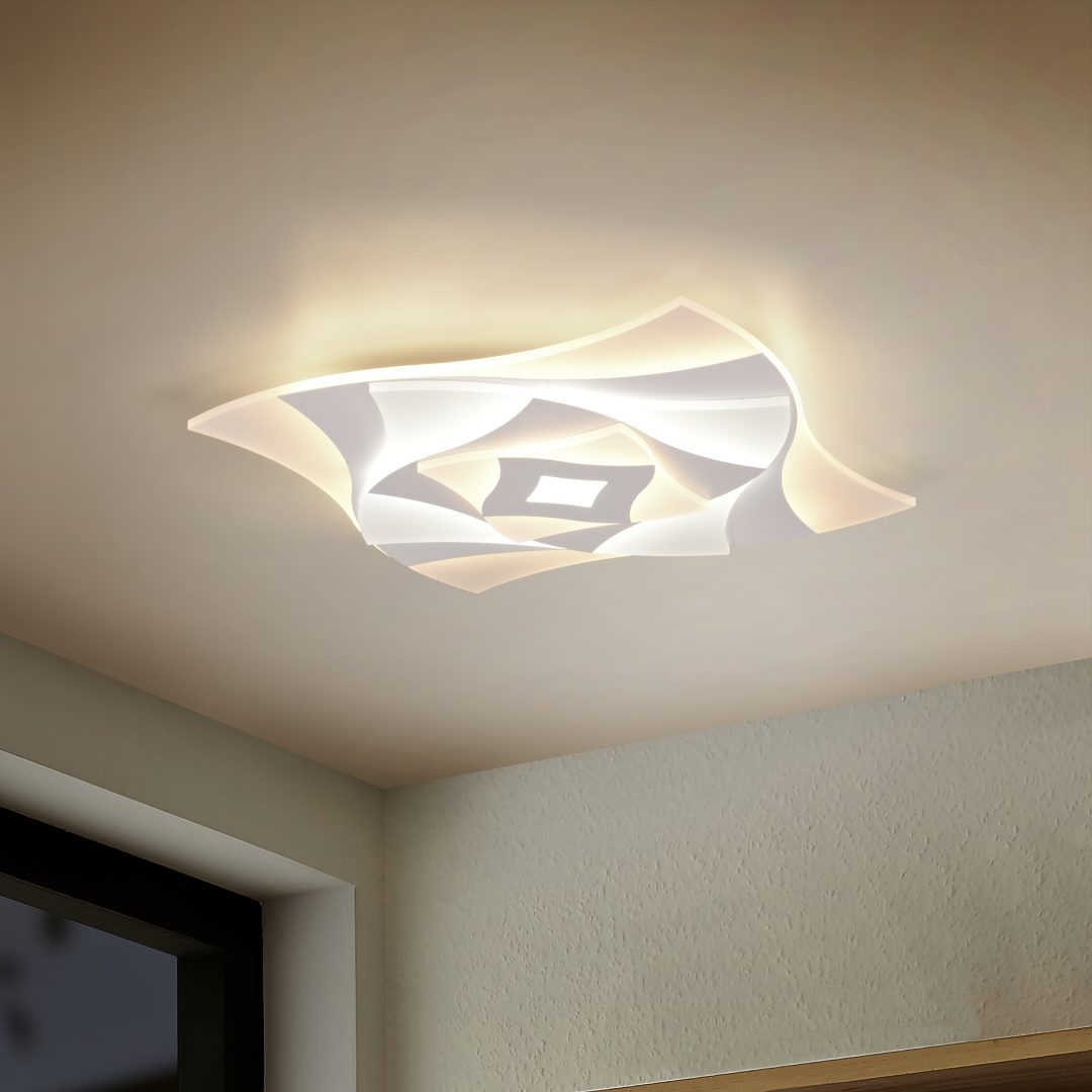 Plafondlamp Fleendon Mat Wit - Set van 3 - Afbeelding 6