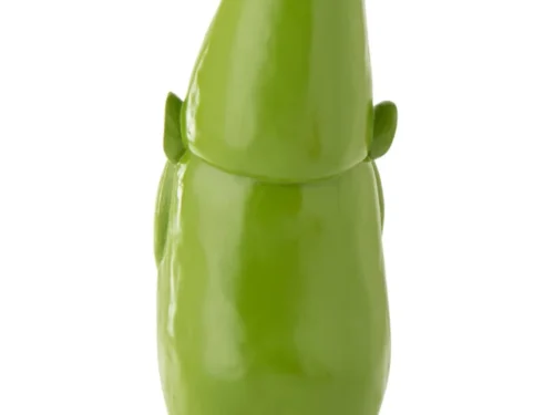 Groene decoratiefiguur Ziernine H142 cm van hars en kalkpoeder, speels en robuust voor binnen of buiten