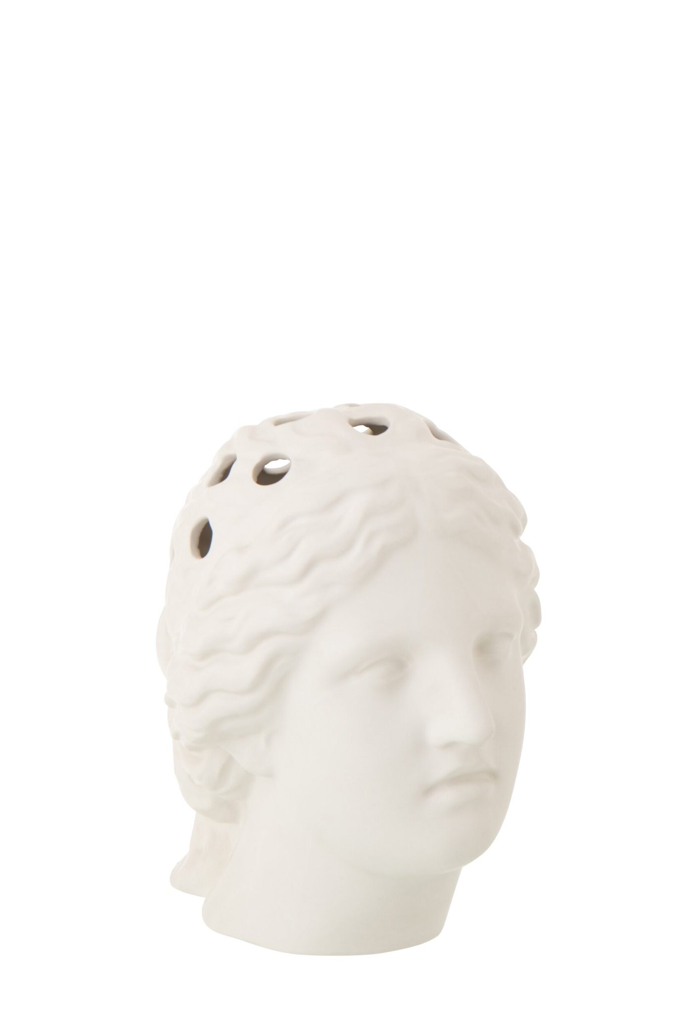 Vaas Saunsia Dolomiet Wit H26 cm - Afbeelding 2