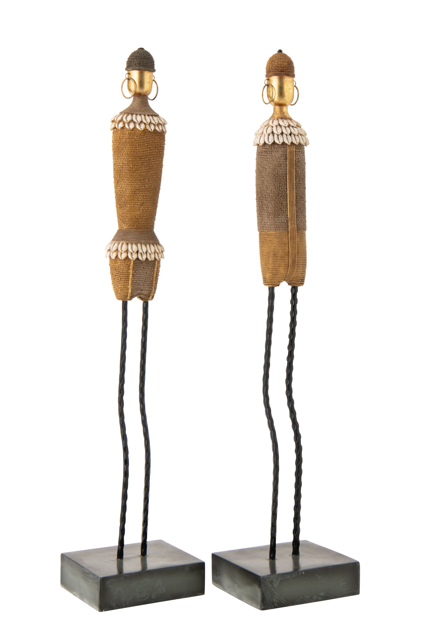 Beeld Klierrond Meerkleurig H70,5 cm - Set van 2