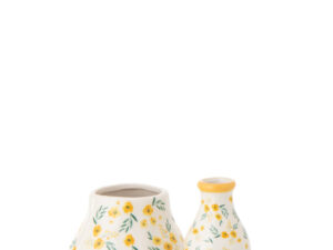 Bloemenvaas Modena Dolomiet Wit H12,5 cm