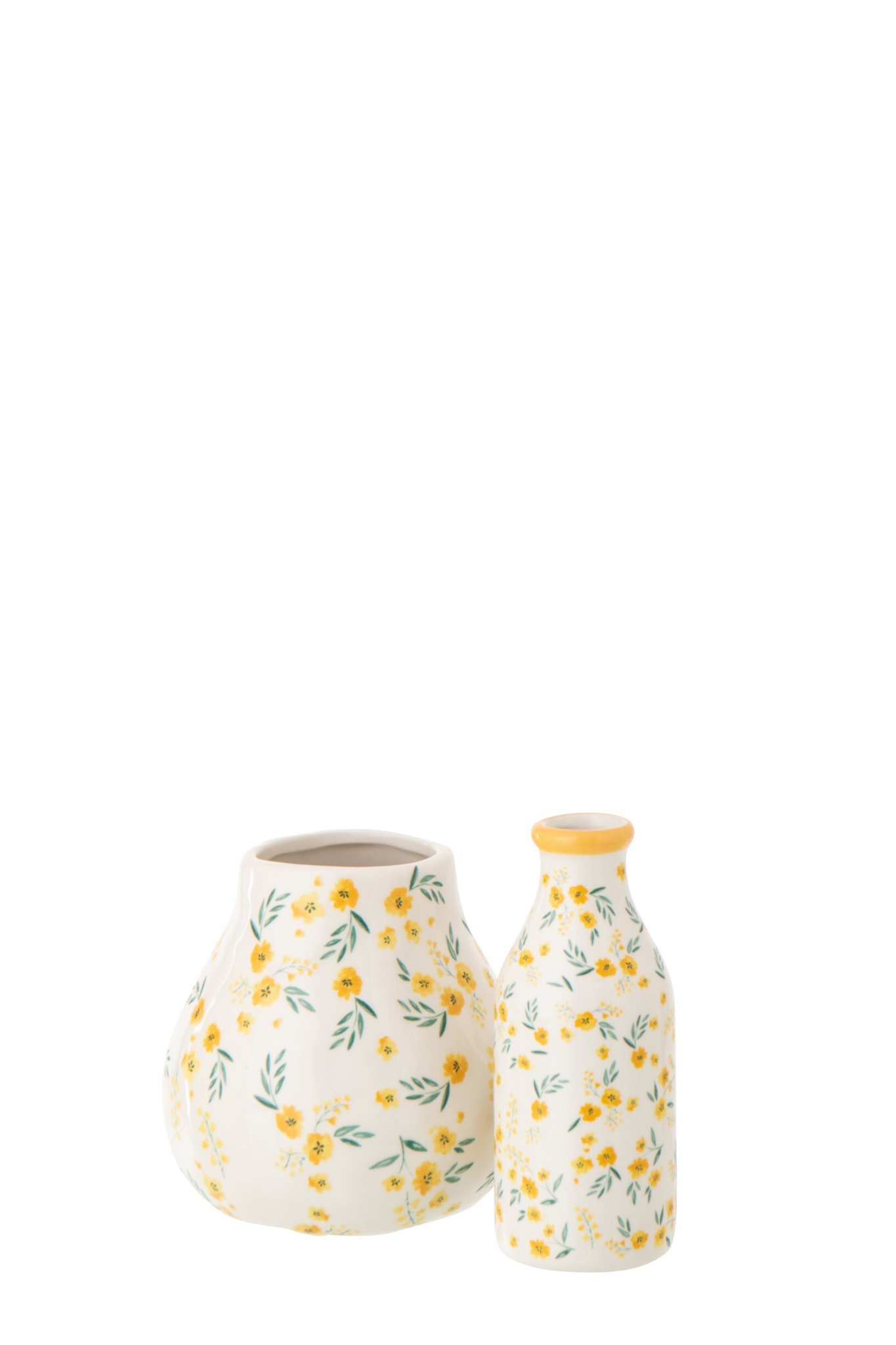 Bloemenvaas Modena Dolomiet Wit H12,5 cm