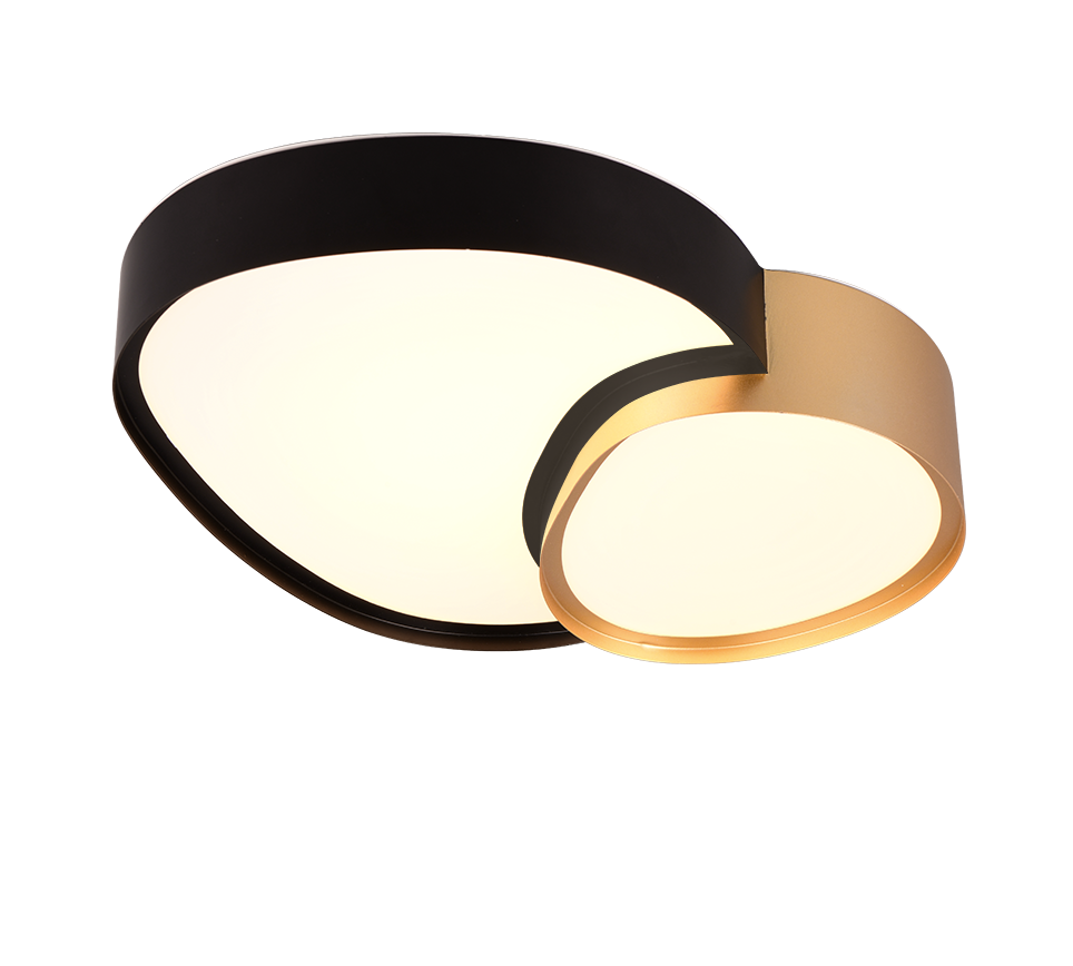Plafondlamp Slistel Zwart - Set van 3