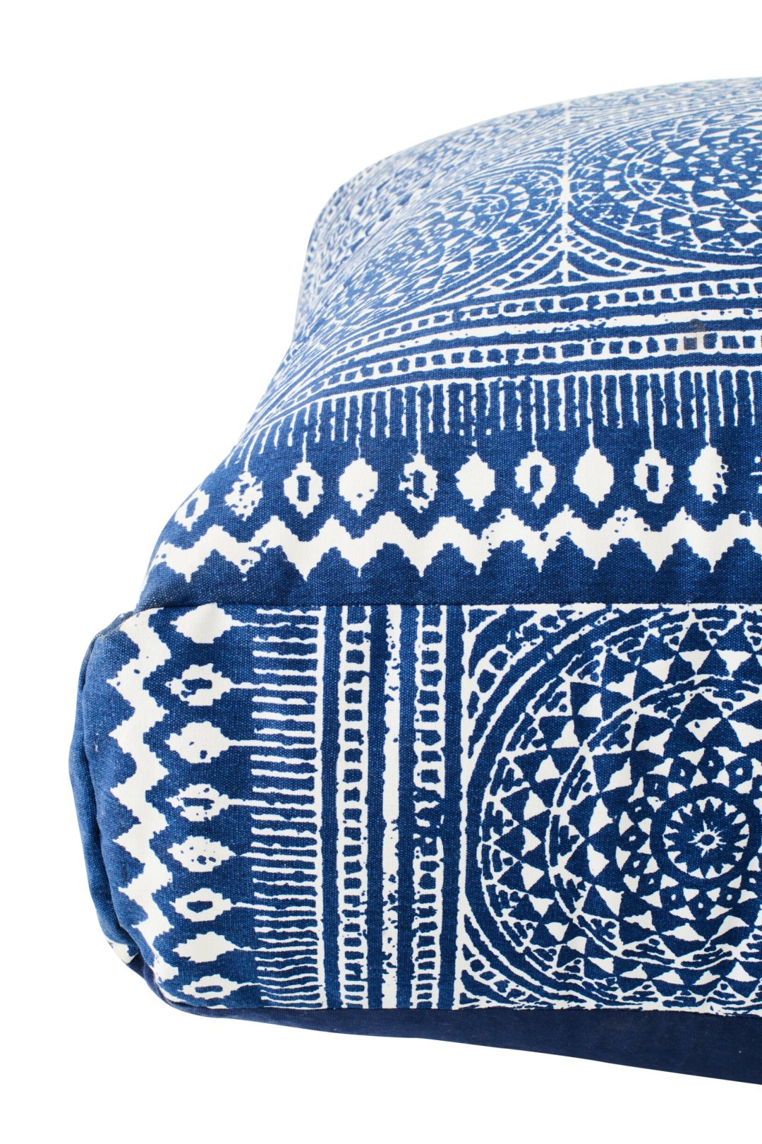 Poef Veissen Katoen Blauw - Afbeelding 2