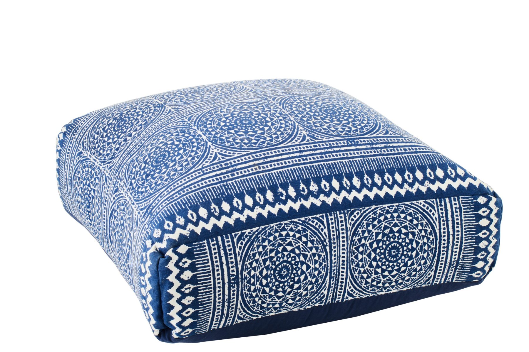 Poef Veissen Katoen Blauw - Afbeelding 4