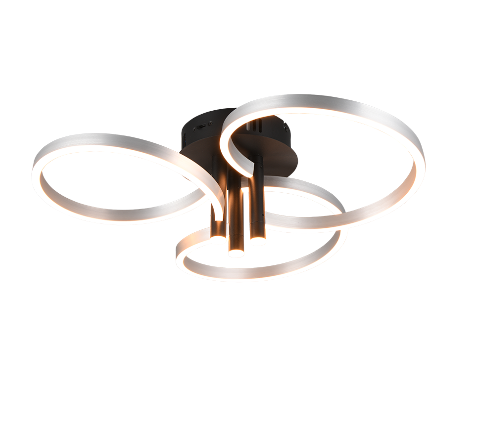 Plafondlamp Kleivond Metaal Ø65,5 cm - Set van 3