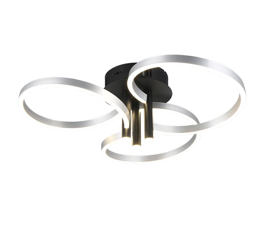 Plafondlamp Kleivond Metaal Ø65,5 cm - Set van 3 - Afbeelding 2