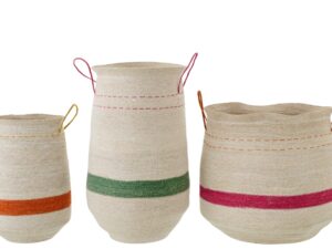 Mand Caldik Zeegras Meerkleurig - Set van 3