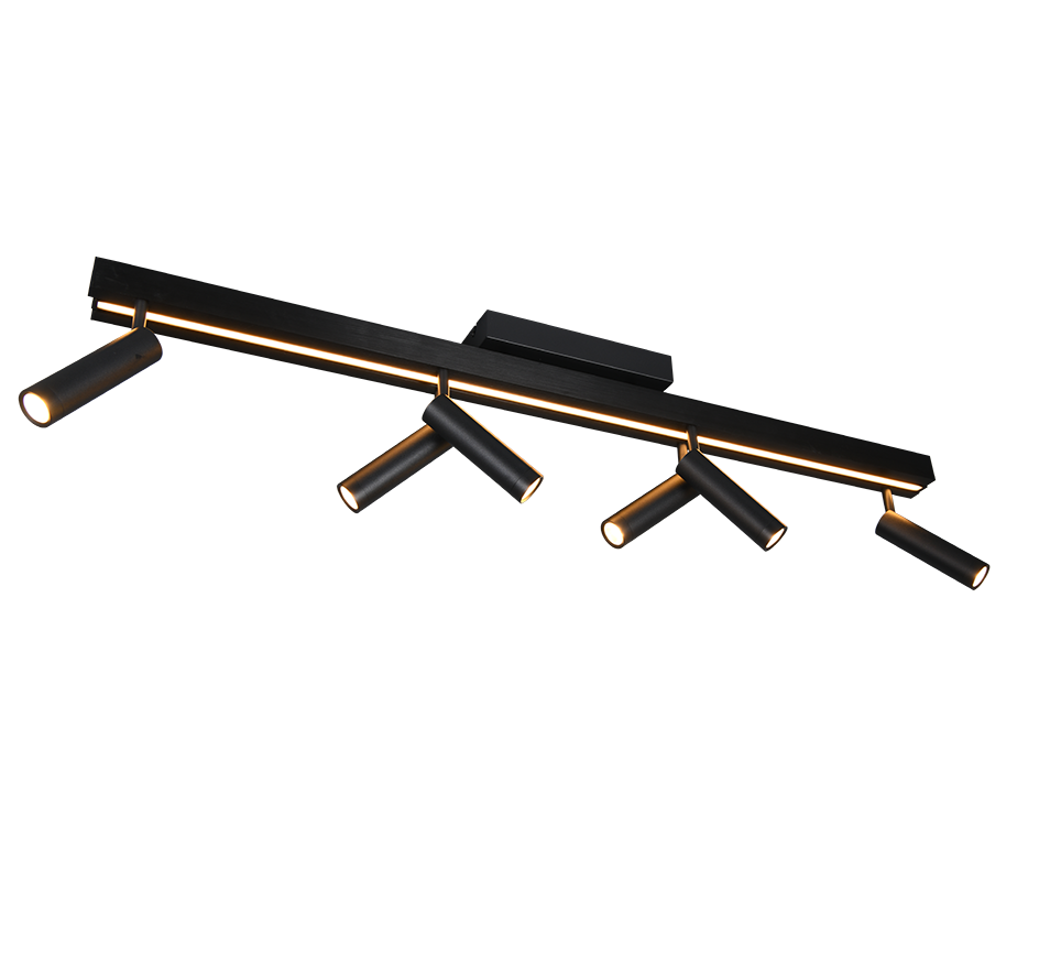 Plafondlamp Braunnak Mat Zwart - Set van 3 - Afbeelding 2