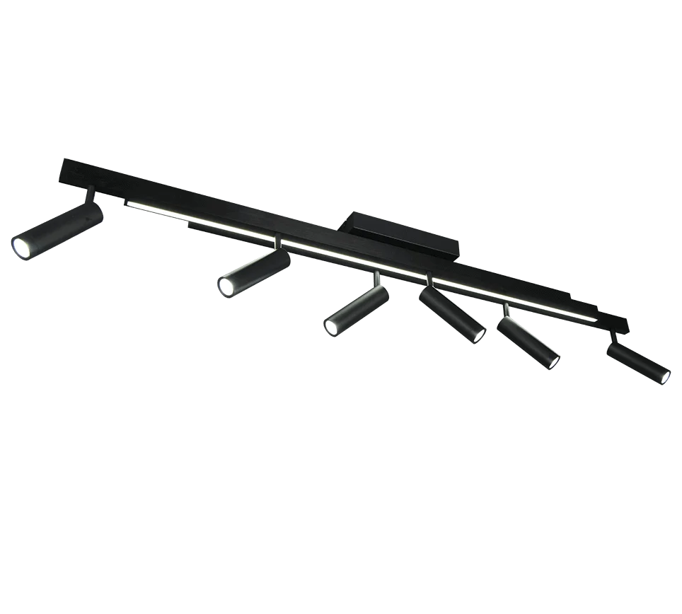 Plafondlamp Braunnak Mat Zwart - Set van 3 - Afbeelding 4