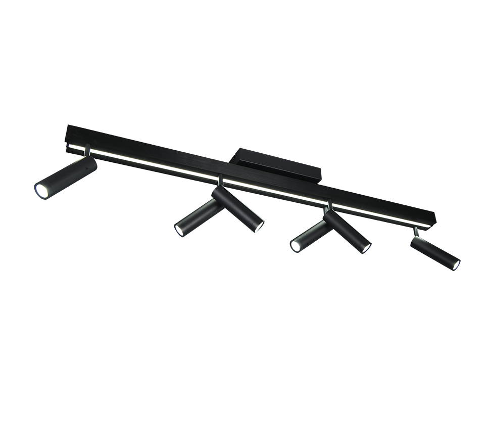 Plafondlamp Braunnak Mat Zwart - Set van 3 - Afbeelding 5