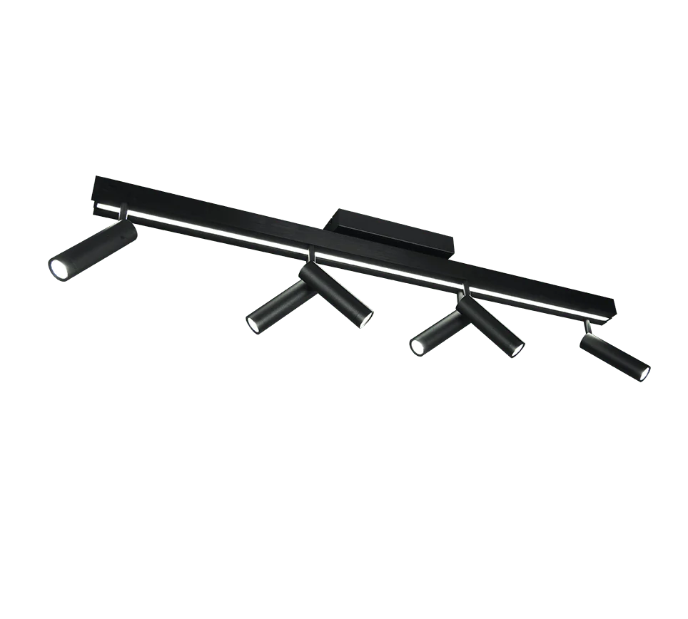 Plafondlamp Braunnak Mat Zwart - Set van 3 - Afbeelding 5