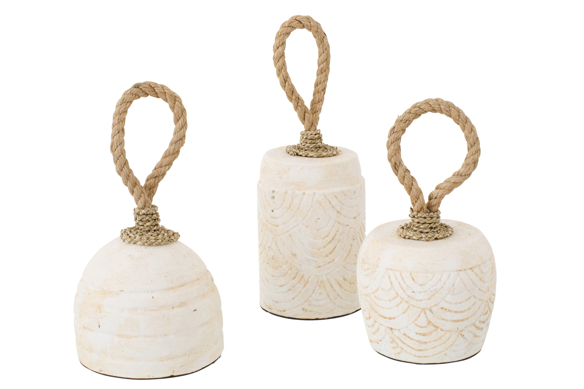Deurstopper Veeldane Terracotta Wit - Set van 3 - Afbeelding 2