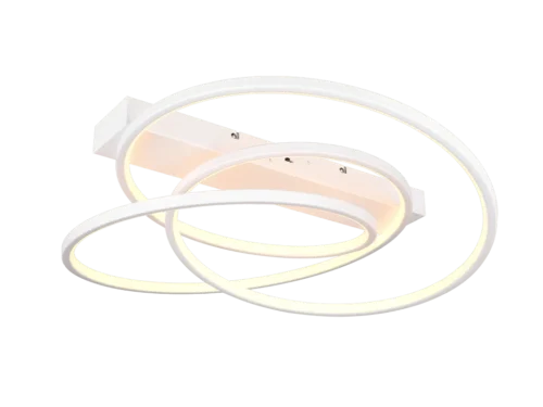 Plafondlamp Minnone mat wit set van 3 met moderne LED-ringen en dimbare lichtkleur
