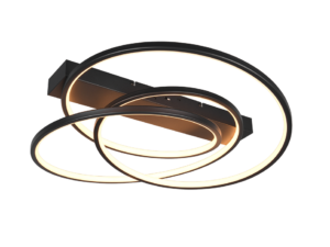 Plafondlamp Naatu Mat Zwart - Set van 3