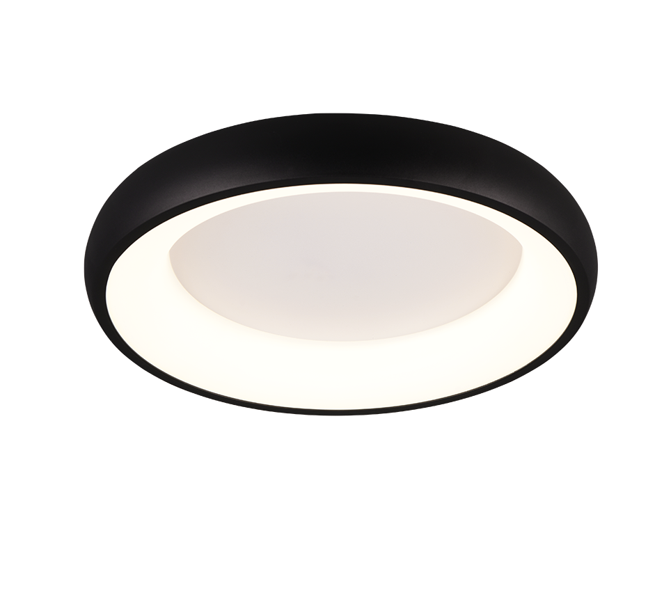 Plafondlamp Grantik Mat Zwart Ø46,5 cm - Set van 3 - Afbeelding 2