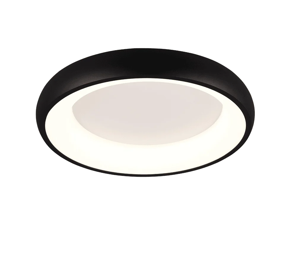 Plafondlamp Grantik Mat Zwart Ø46,5 cm - Set van 3 - Afbeelding 2