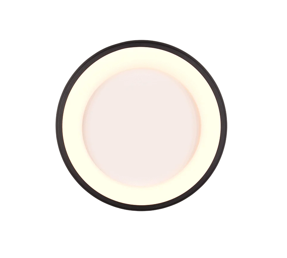 Plafondlamp Grantik Mat Zwart Ø46,5 cm - Set van 3 - Afbeelding 4