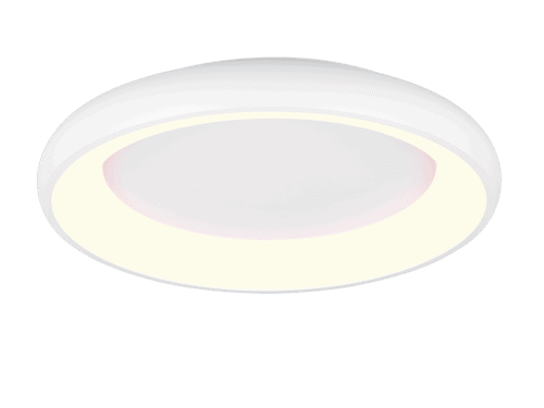 Rolter plafondlamp mat wit Ø62 cm met geïntegreerde LED en ronde metalen vorm