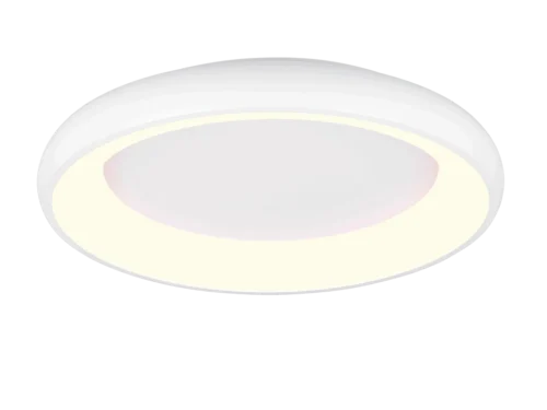 Rolter plafondlamp mat wit Ø62 cm met geïntegreerde LED en ronde metalen vorm