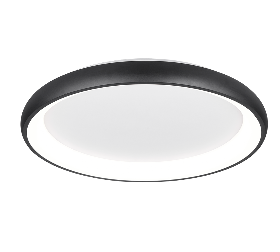 Plafondlamp Vernond Mat Zwart Ø75 cm - Set van 3 - Afbeelding 2