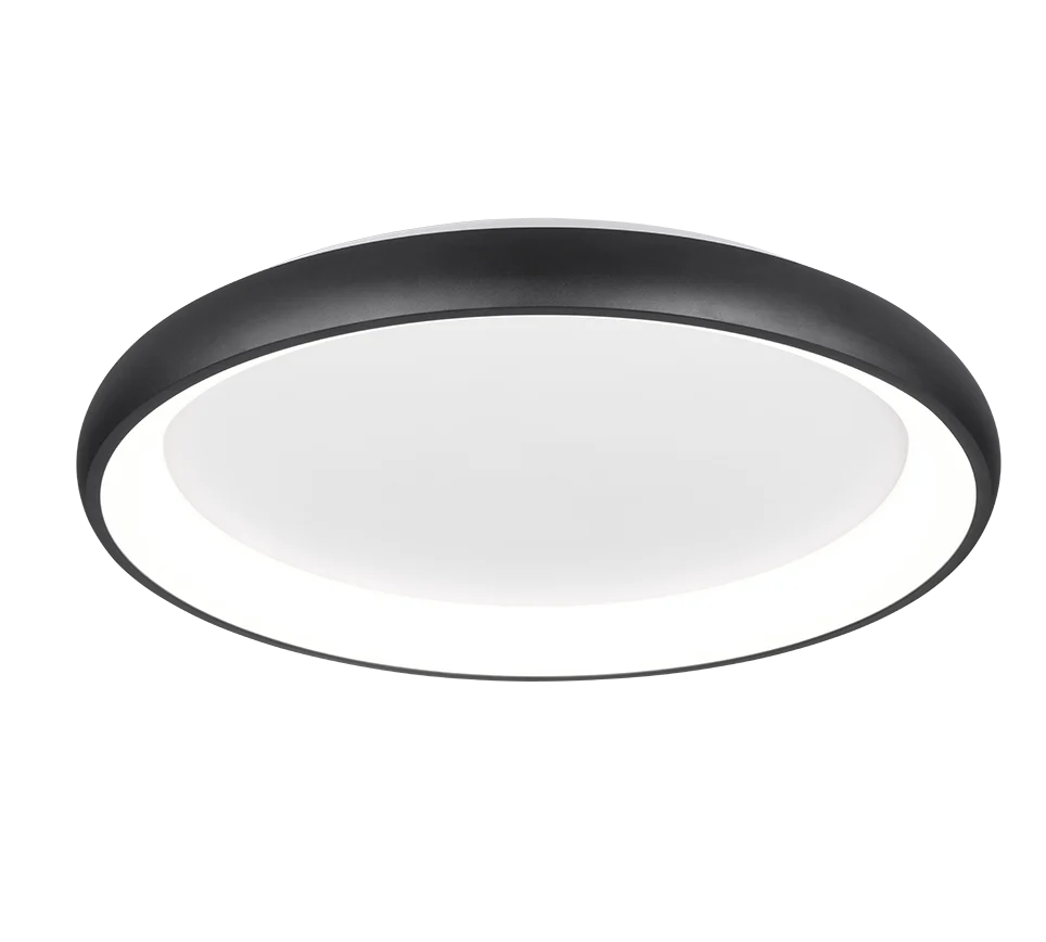 Plafondlamp Vernond Mat Zwart Ø75 cm - Set van 3 - Afbeelding 2