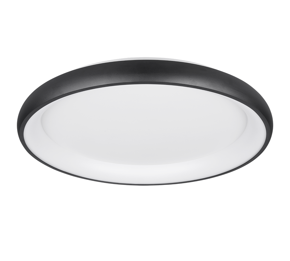 Plafondlamp Vernond Mat Zwart Ø75 cm - Set van 3 - Afbeelding 3