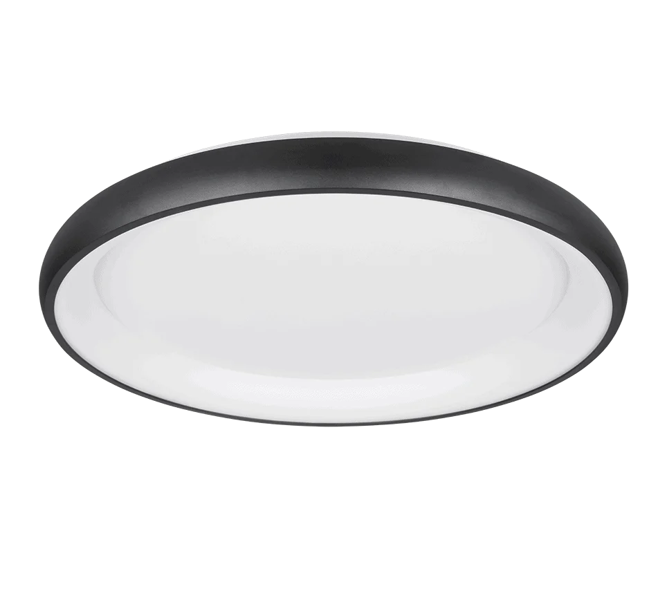 Plafondlamp Vernond Mat Zwart Ø75 cm - Set van 3 - Afbeelding 3