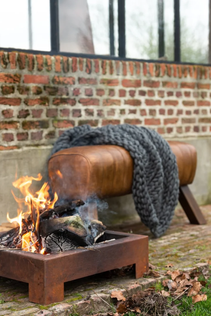 Woonaccessoire Stooves Leer Bruin - Afbeelding 3