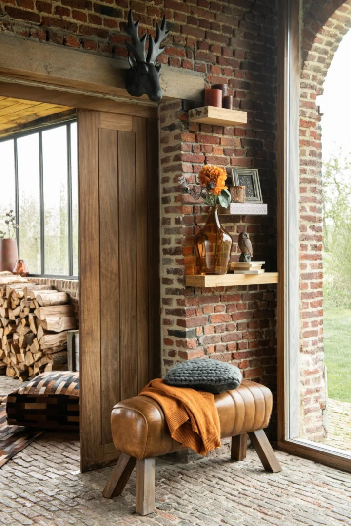 Woonaccessoire Stooves Leer Bruin - Afbeelding 7