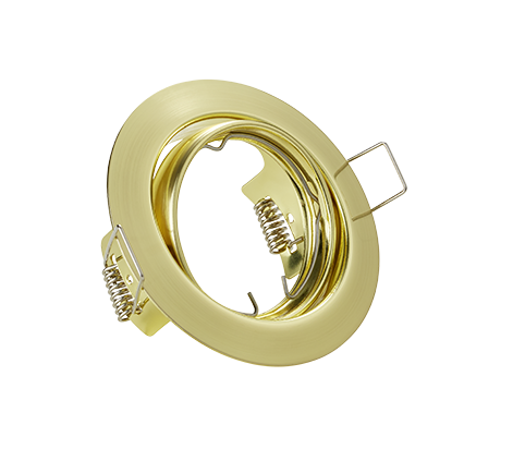 Inbouwspot Skinsone Mat Messing Ø8,3 cm - Set van 3