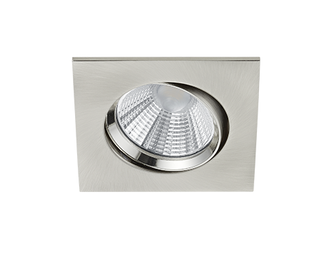 Feivak inbouwspot mat nikkel met draaibare LED-lichtbron, modern en compact ontwerp