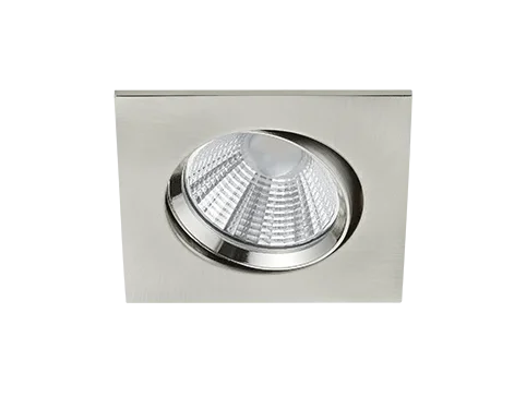Feivak inbouwspot mat nikkel met draaibare LED-lichtbron, modern en compact ontwerp