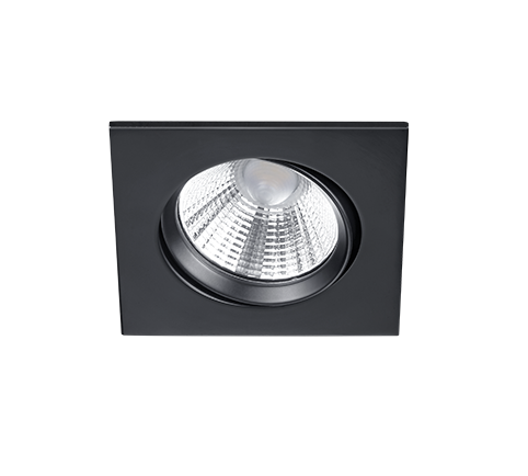 Inbouwspot Predo Mat Zwart - Set van 3