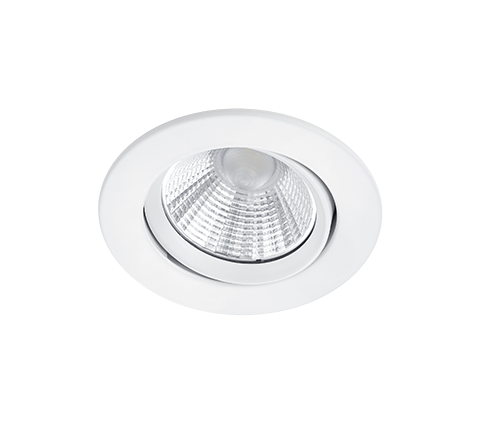Inbouwspot Peiltol Mat Wit Ø8,5 cm - Set van 3