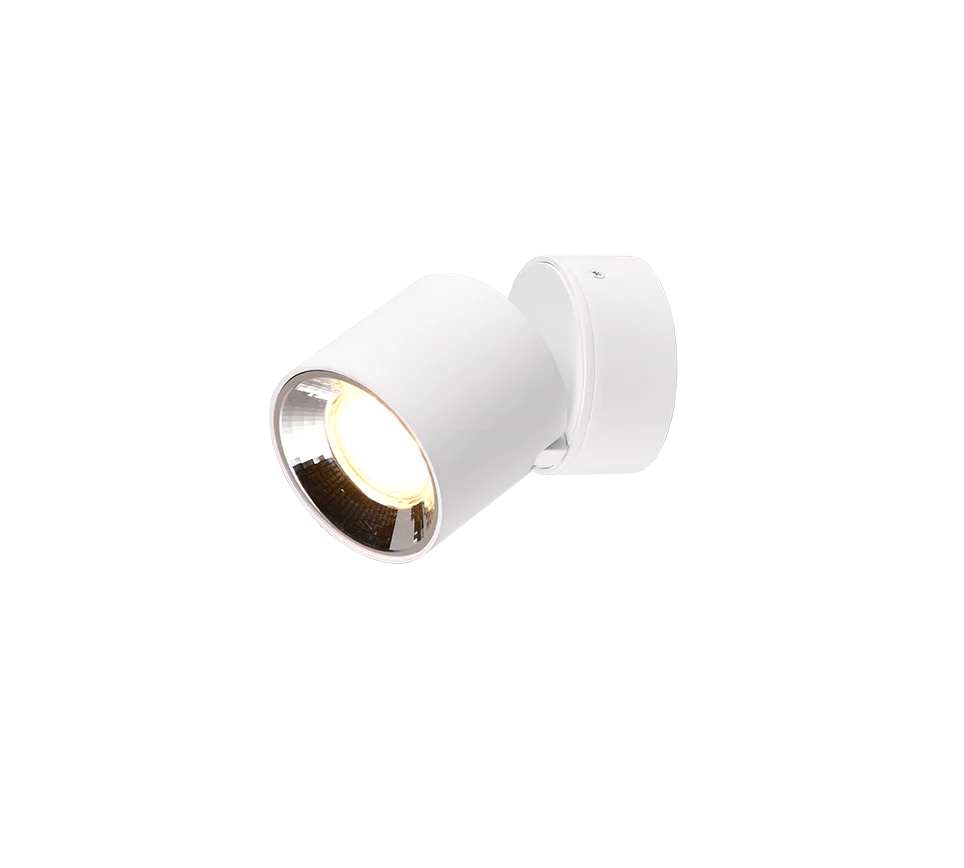 Plafondlamp Joolli mat wit Ø8,7 cm, compacte GU10 spot voor gerichte verlichting, set van 3