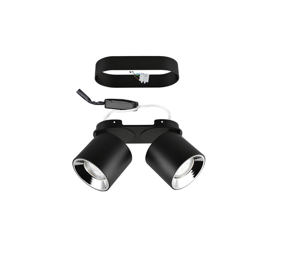 Plafondlamp Prolvir Mat Zwart - Set van 3 - Afbeelding 3