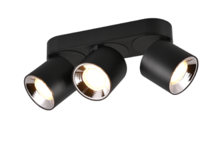 Plafondlamp Dilty Mat Zwart - Set van 3