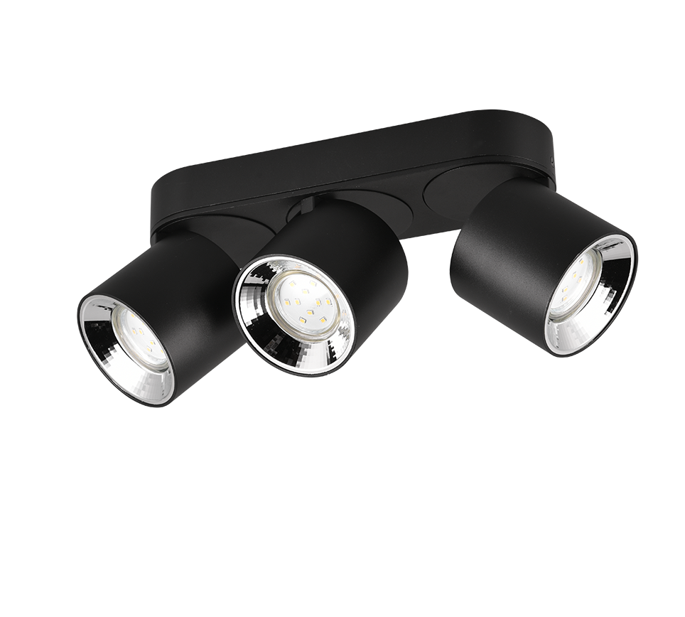 Plafondlamp Dilty Mat Zwart - Set van 3 - Afbeelding 4
