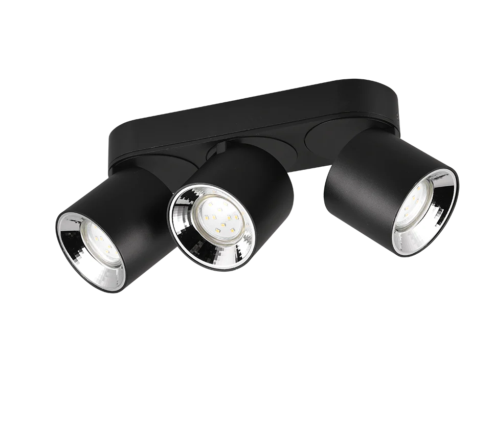 Plafondlamp Dilty Mat Zwart - Set van 3 - Afbeelding 4