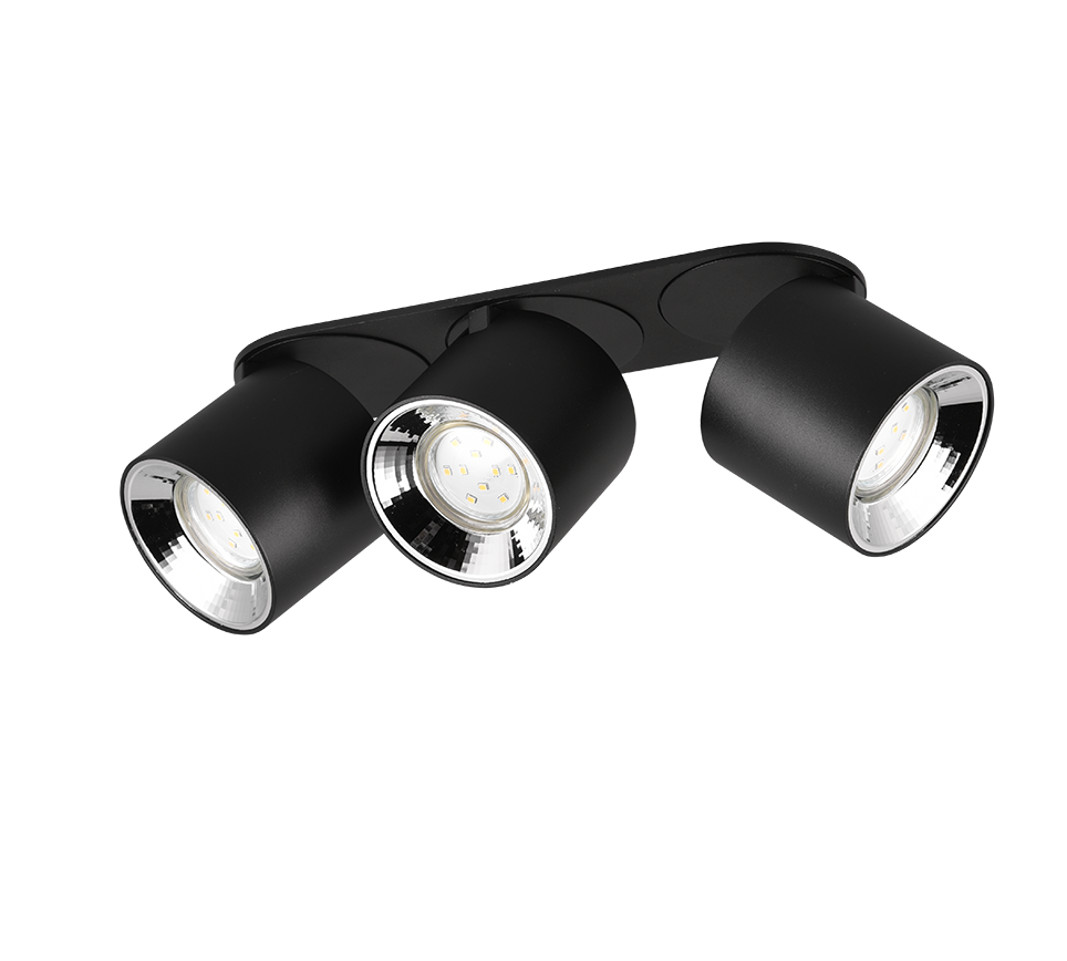 Plafondlamp Dilty Mat Zwart - Set van 3 - Afbeelding 5