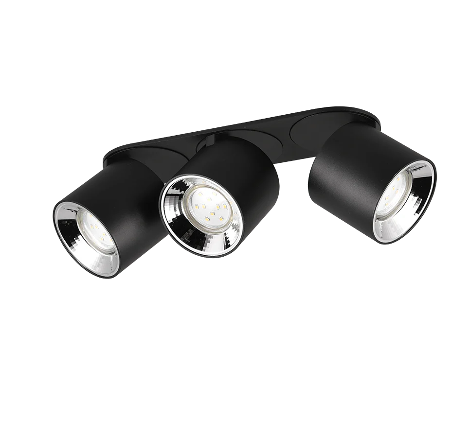 Plafondlamp Dilty Mat Zwart - Set van 3 - Afbeelding 5