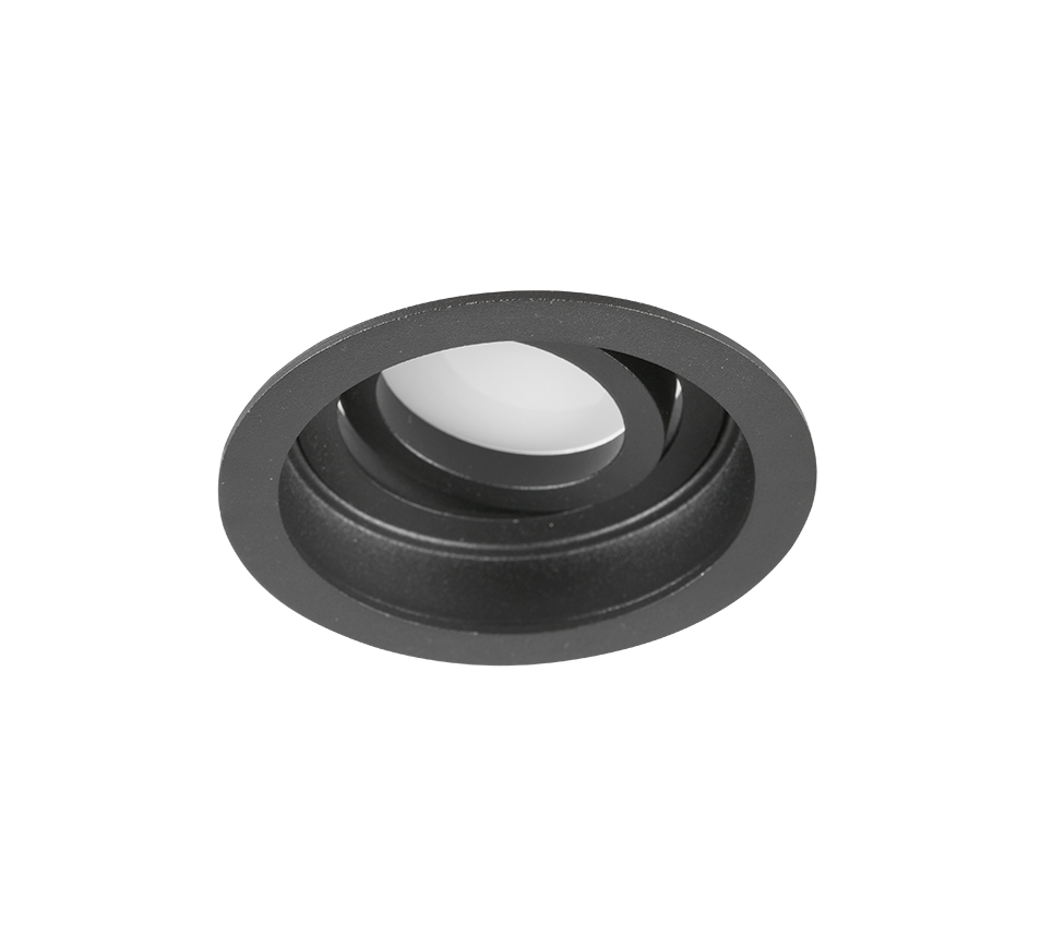 Inbouwspot Broolel Mat Zwart Ø9,2 cm - Set van 3 - Afbeelding 2