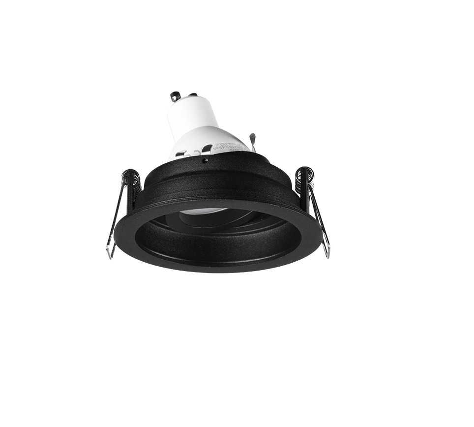 Inbouwspot Broolel Mat Zwart Ø9,2 cm - Set van 3 - Afbeelding 3